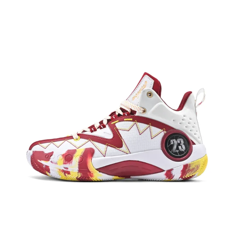 QIUTEXIONG Cushioning, Slip Resistant, Abrasion Resistant, Support, Rebound High Top Basketball Shoes Unisex-12