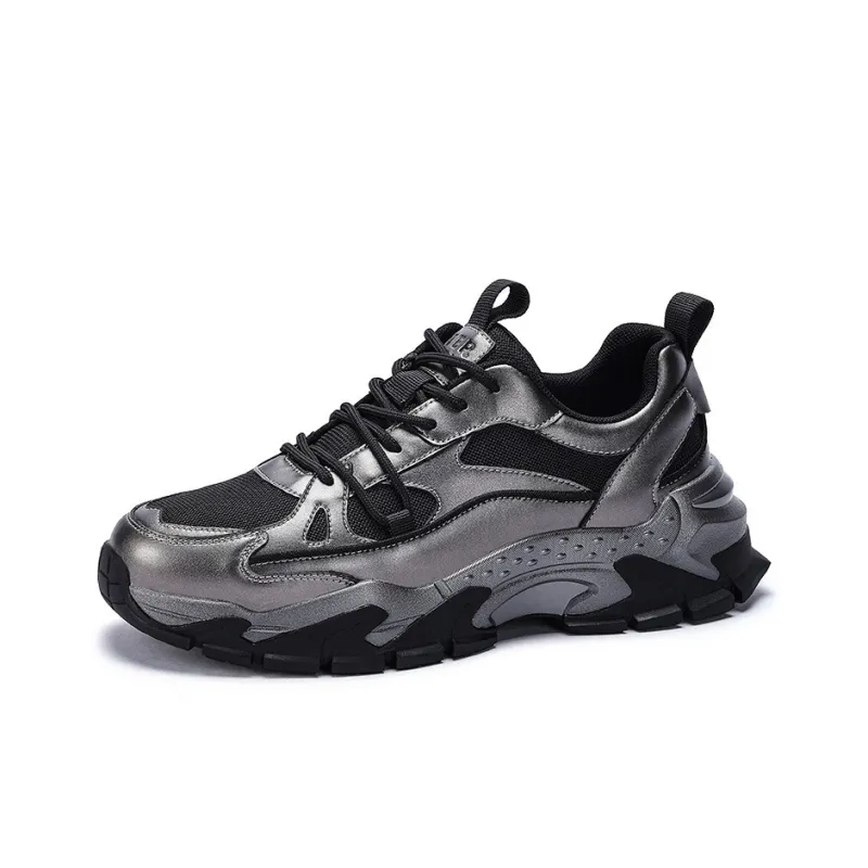 JEEP SPIRIT Slip Resistant Breathable Low Top Chunky Sneakers Men Bronze-1