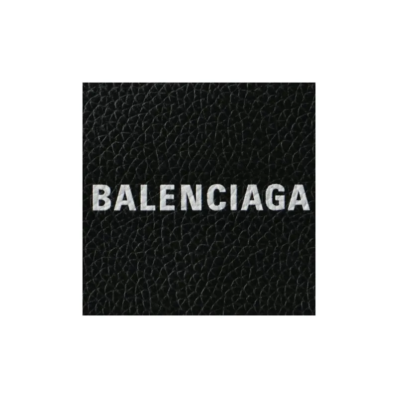 Balenciaga Calfskin Key Pouch Men Black-7