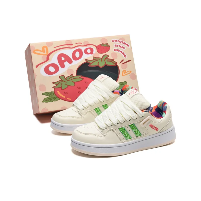 OAOQ Cushioning, Abrasion Resistant, Breathable, Lightweight Low Top Casual Shoes Unisex-1