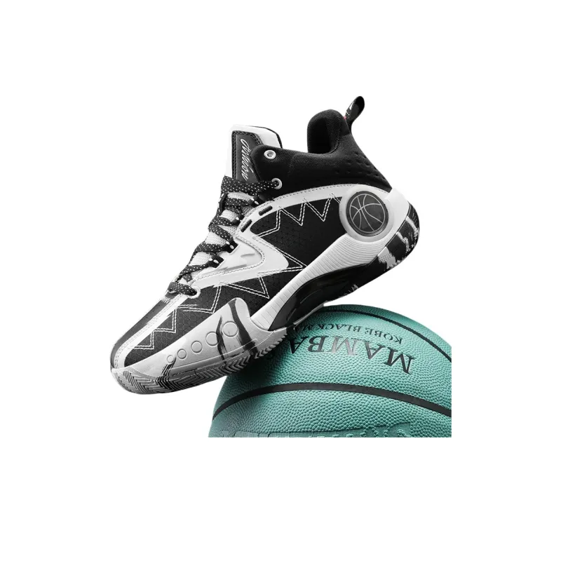 QIUTEXIONG Cushioning, Slip Resistant, Abrasion Resistant, Support, Rebound High Top Basketball Shoes Unisex-22