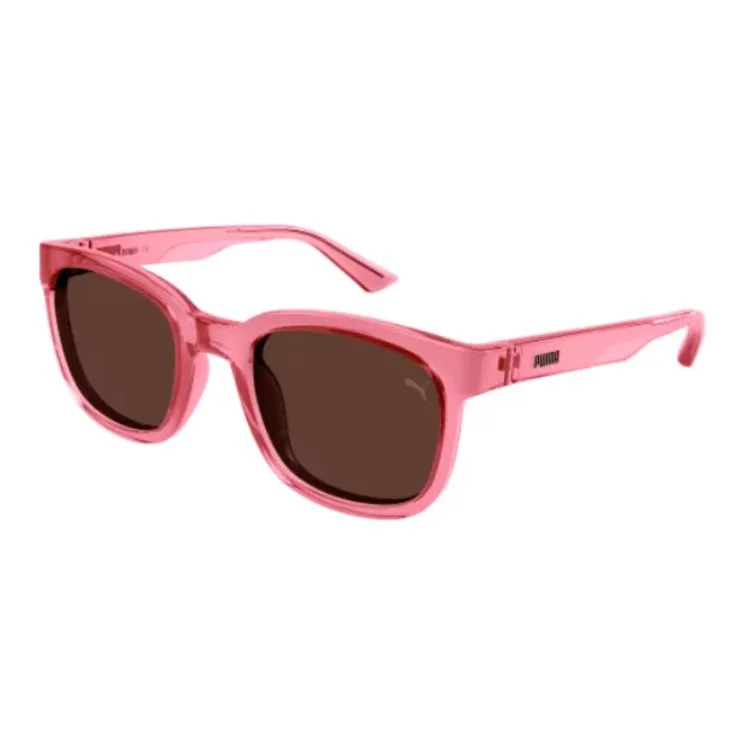 PUMA Subject To Official Website Round Sunglasses Women's Pink-0