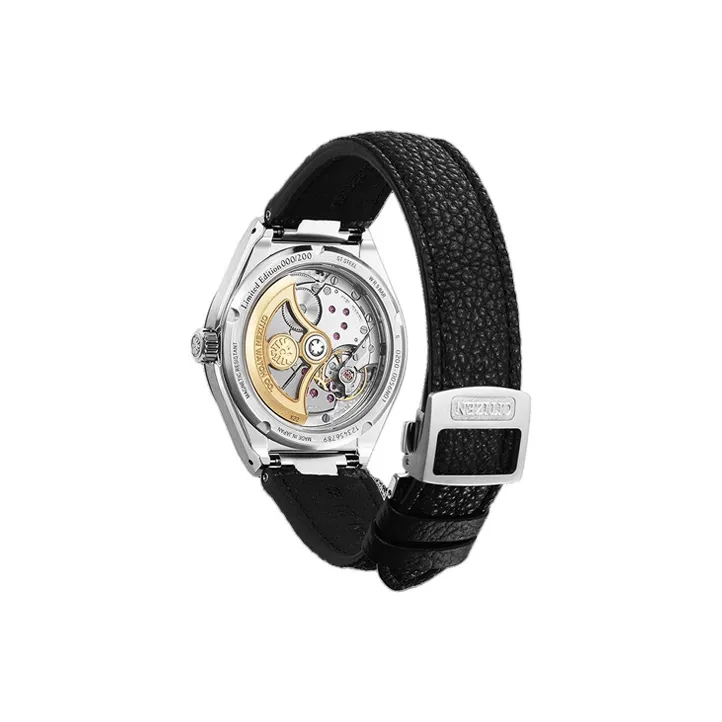 CITIZEN Automatic Mechanical Movement Cowhide Strap Watch 40mm Unisex White Dial NC0207-07A-3