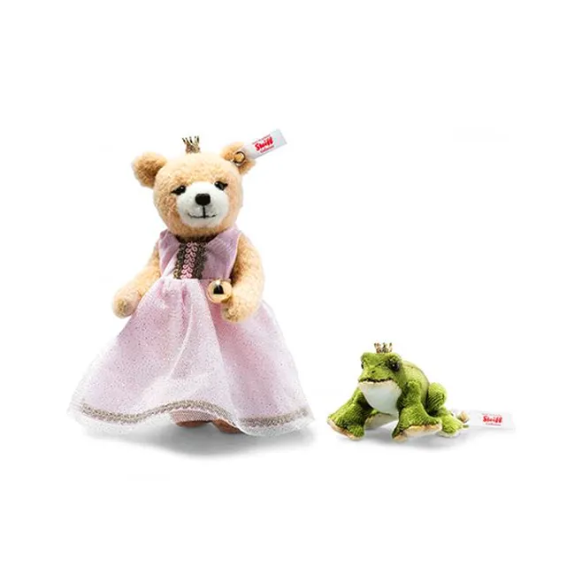 Steiff Frog Prince And Princess Set Dolls Plush Doll 15cm High Limited Edition Worldwide-1