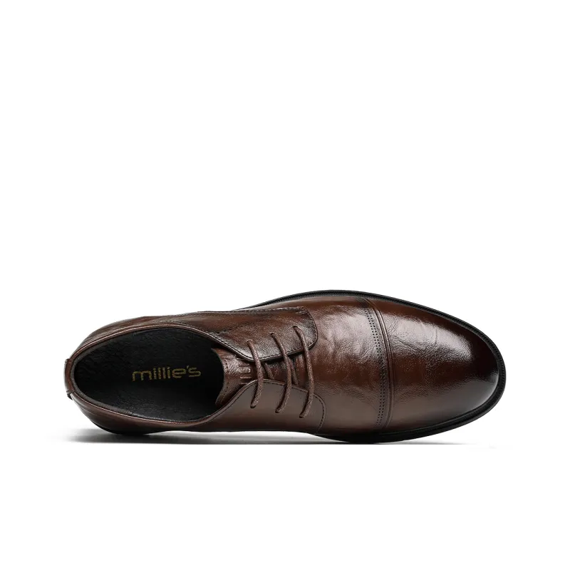 Millies Dress Shoes Men Low Top Black Brown-9