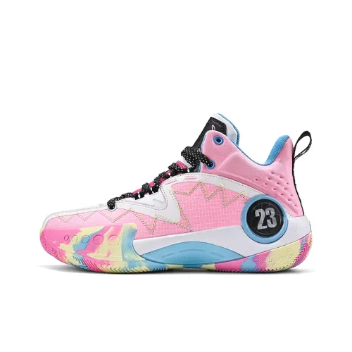 QIUTEXIONG Cushioning Anti Slip And Wear Resistant Support Rebound High Top Basketball Shoes Unisex