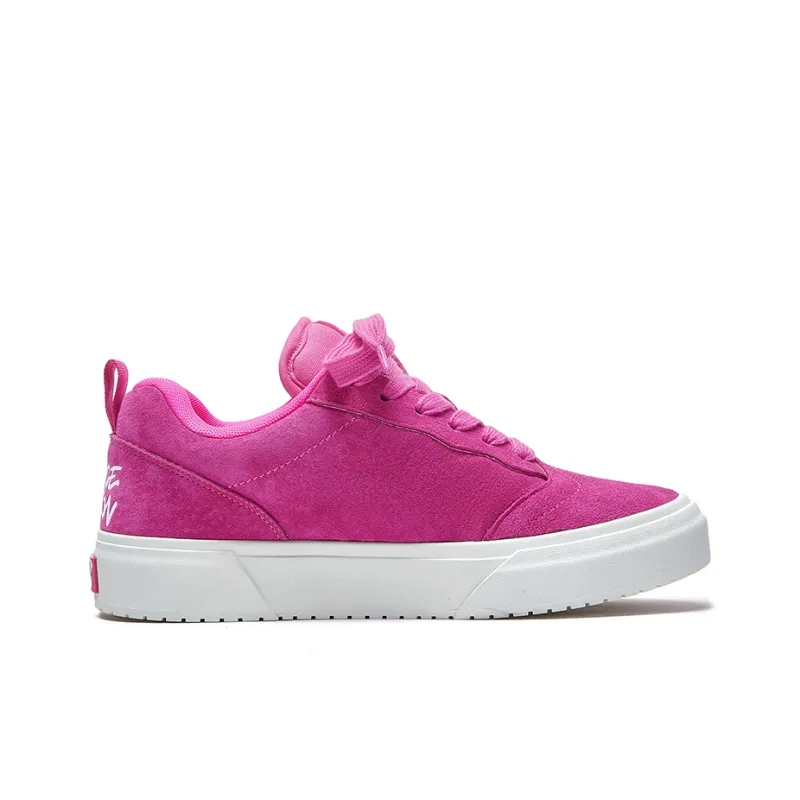 MASONONCE Puffy Shoes Low-Top Skateboard Shoes Women's Dragon Fruit Red-1
