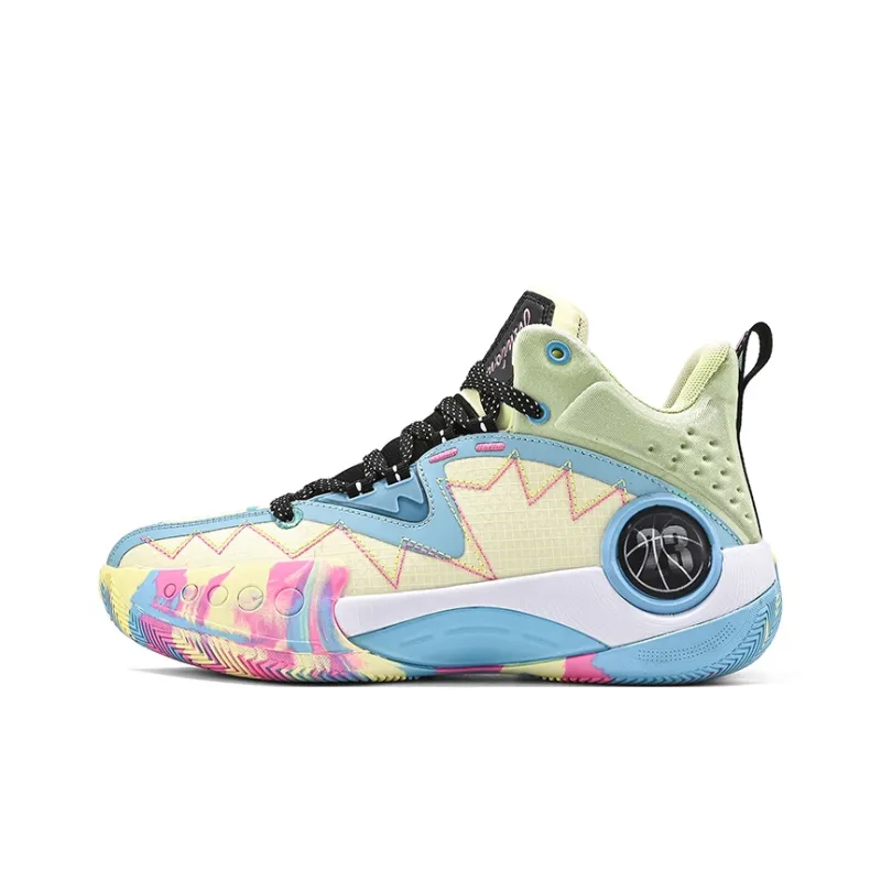QIUTEXIONG Cushioning, Slip Resistant, Abrasion Resistant, Support, Rebound High Top Basketball Shoes Unisex-6