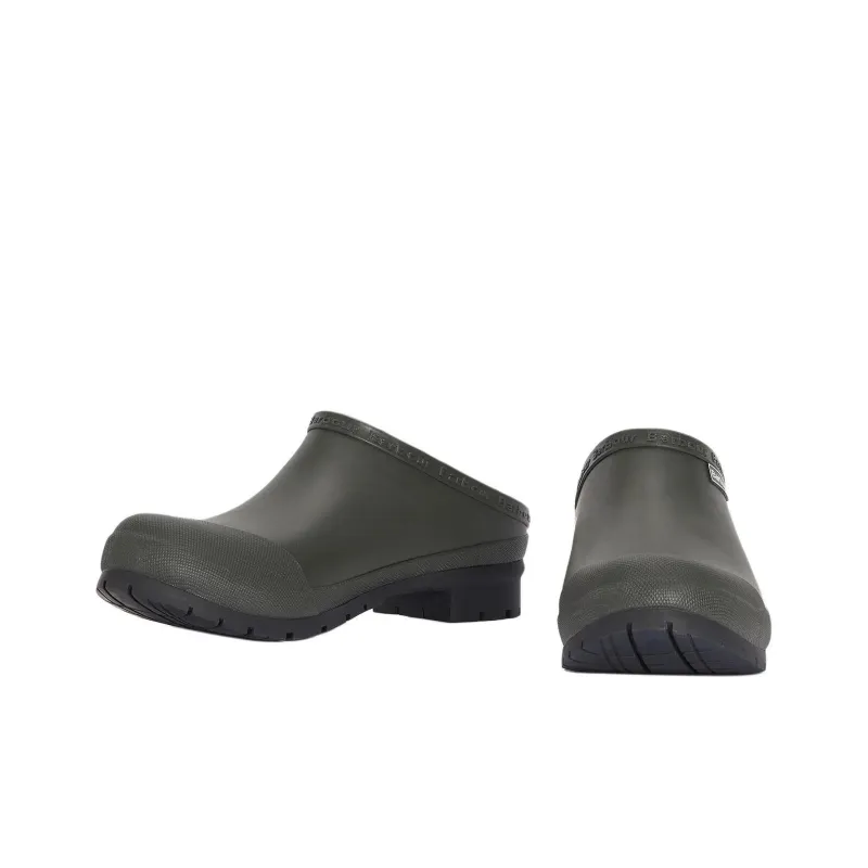 BARBOUR Wrap-toe Slippers Men's Green-3