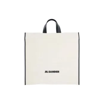 JIL SANDER Logo Printed Top Handle Bag