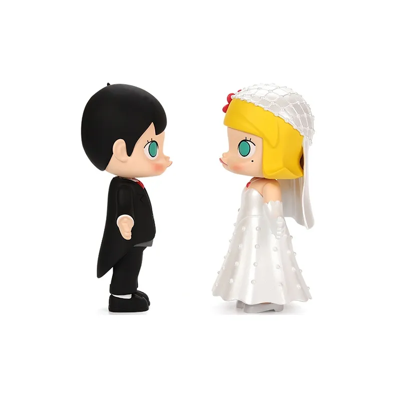 POP MART x Kenny Swork MOLLY Wedding Commemorative Edition Set Trendy Figures 17cm-1