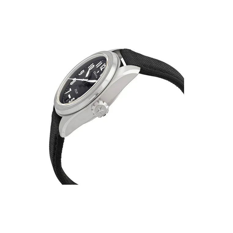 ZENITH Automatic Mechanical Movement Men's Watches Watch 40mm Black Dial Stainless Steel Watch Case-1