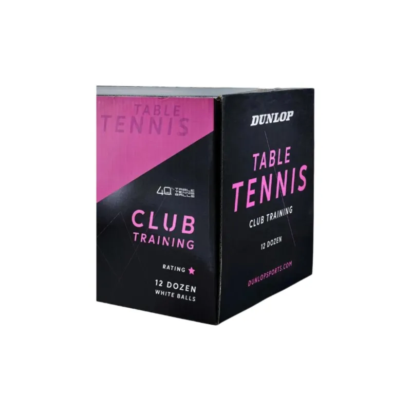 DUNLOP Table Tennis Plastic Competition Unisex White-1
