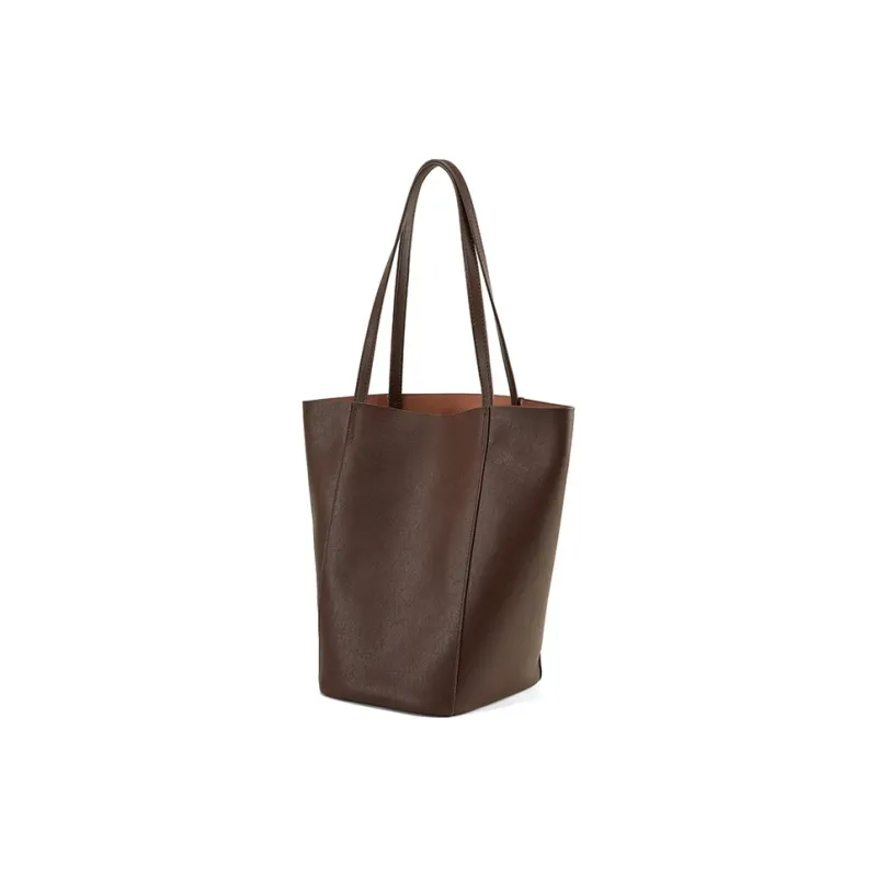 Teenmix Cow Leather With Microfiber And Synthetic Leather Shoulder Bag Women's Coffee/Black-2