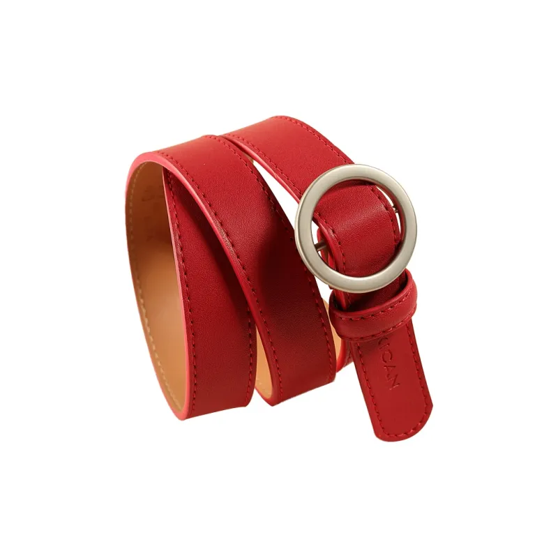 MEXICAN Cow Leather Belts Women's 2.4cm-7