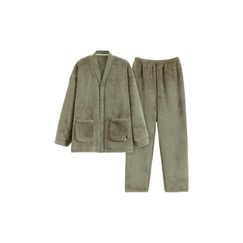 The Story Of The Flower Season Pajama Set Men's Green