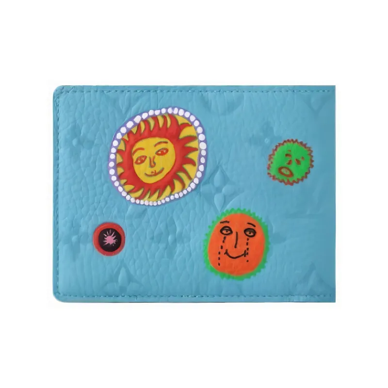LOUIS VUITTON Lv X Yk Multiple Wallet Blue-2