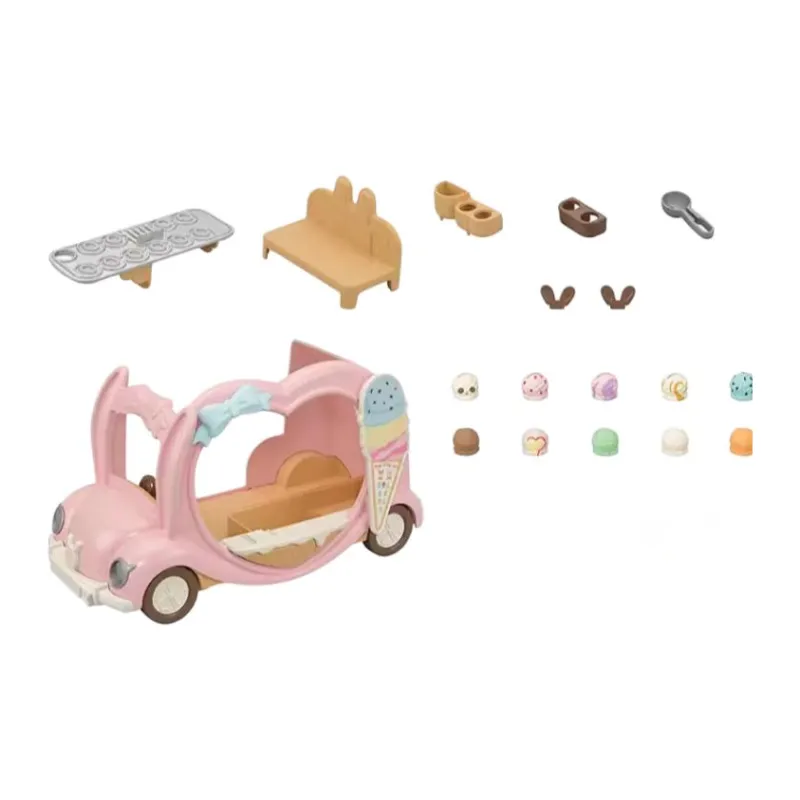 Sylvanian Families Ice Cream Vending Cart Doll Products-1