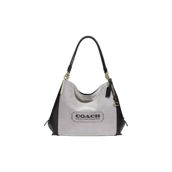 COACH Dalton Fabric Handbag, Shoulder Bag Women's Gray