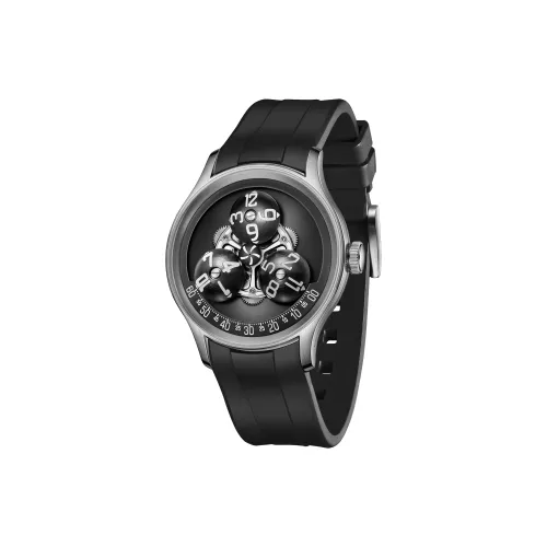 OBLVLO Automatic Mechanical Movement Watch Men's Watches Black Dial