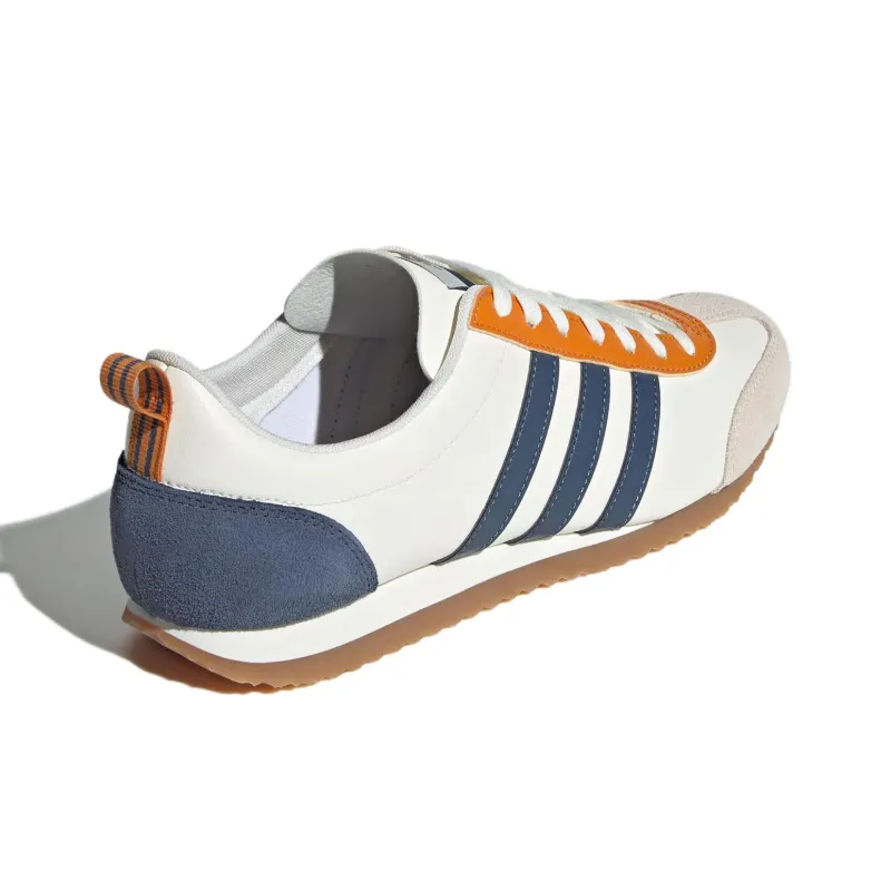 Adidas VS JOG 2.0 Anti Slip Wear Resistant Low Top Casual Shoes Unisex White Blue-3