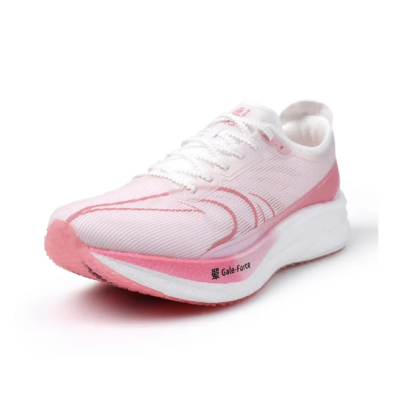 SAIQI Low Top Qingsheng Technology Running Shoes Unisex Pink Ripple Wind-2