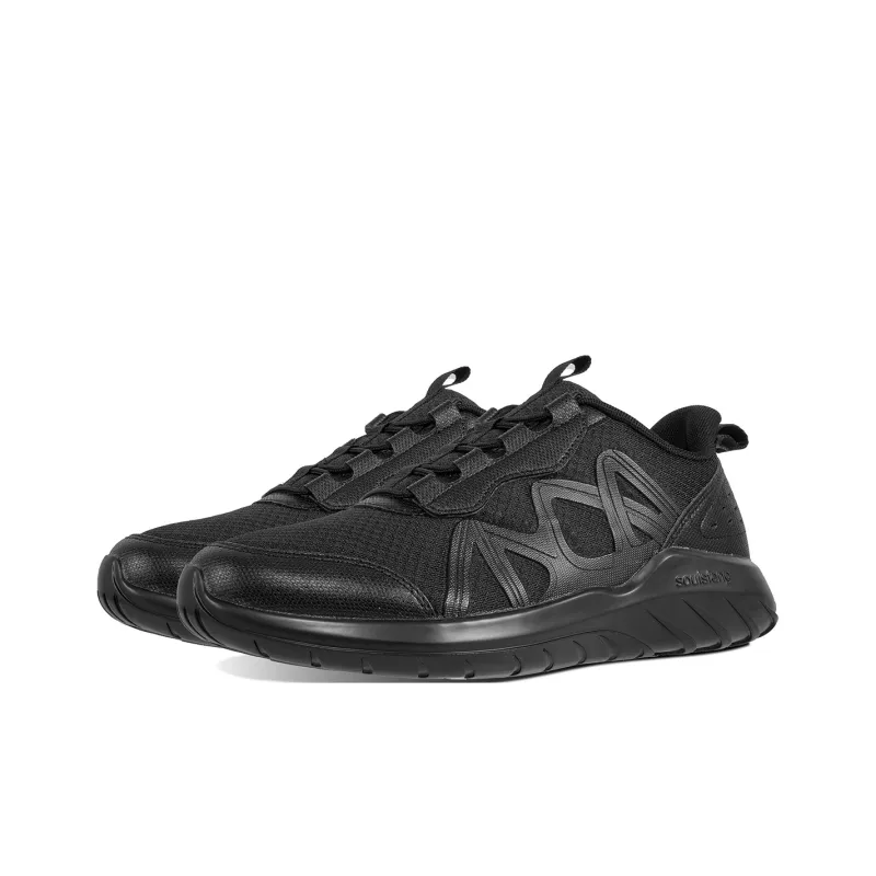 SOULSFENG Low Top Casual Shoes Unisex Black-2