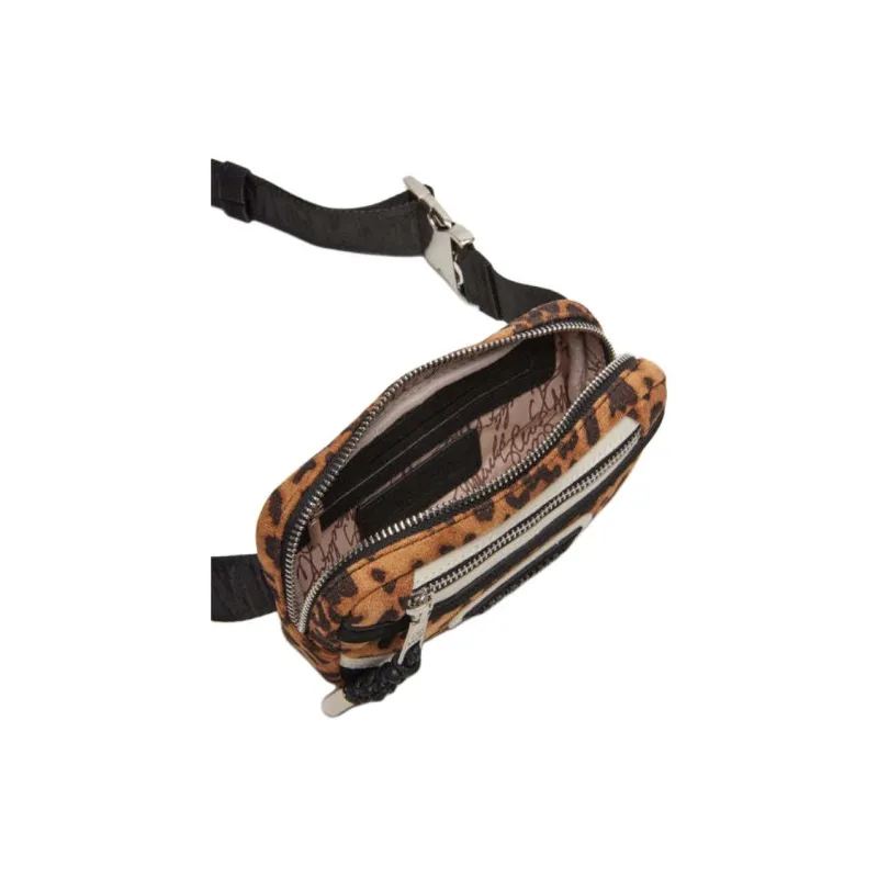 STEVE MADDEN Synthetic Material One Shoulder Crossbody Fanny Pack Women's Leopard-2