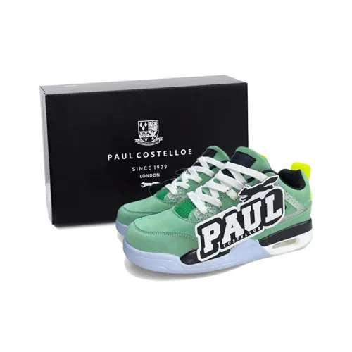 PAUL COSTELLOE Skateboard Shoes Unisex Mid-Top Neon Green