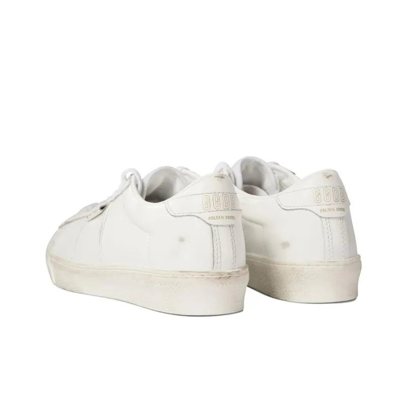 Golden Goose Match Star Low Top Skateboard Shoes Women's White-4