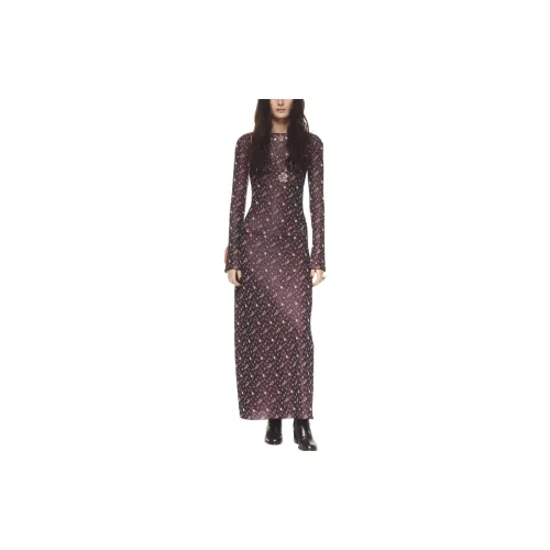 CHANEL Long-Sleeved Dresses Women's Multicolor