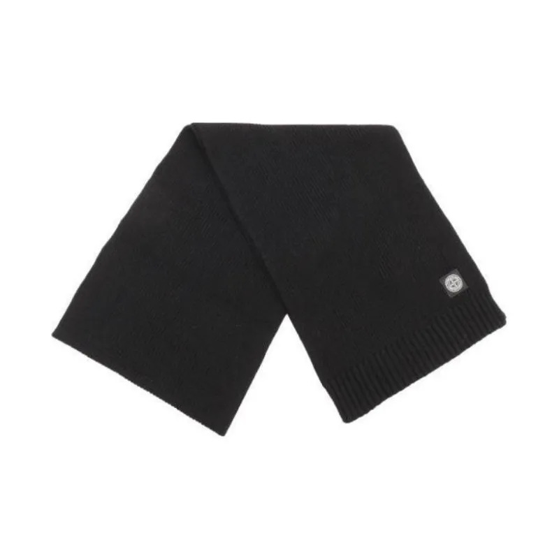STONE ISLAND Compass Patch Knitted Scarf-0