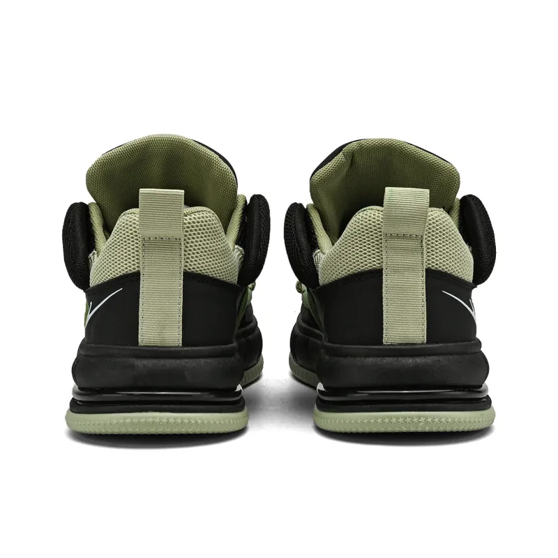 Binary Low Top Skateboard Shoes Men Black Green-5