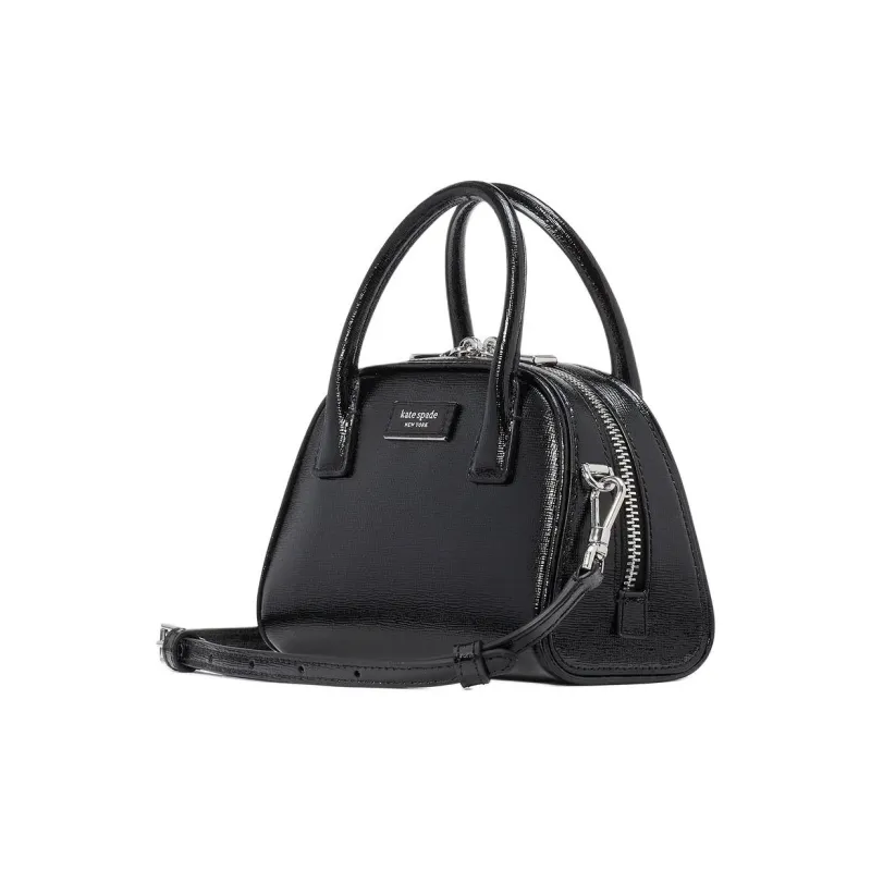 Kate Spade Cross Grain Cow Leather Handbag Crossbody Bag Mini Women's Black-1
