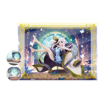 AOWOBOX She Professed Herself Pupil Of The Wise Man Mira Figure Display Case Model Accessories