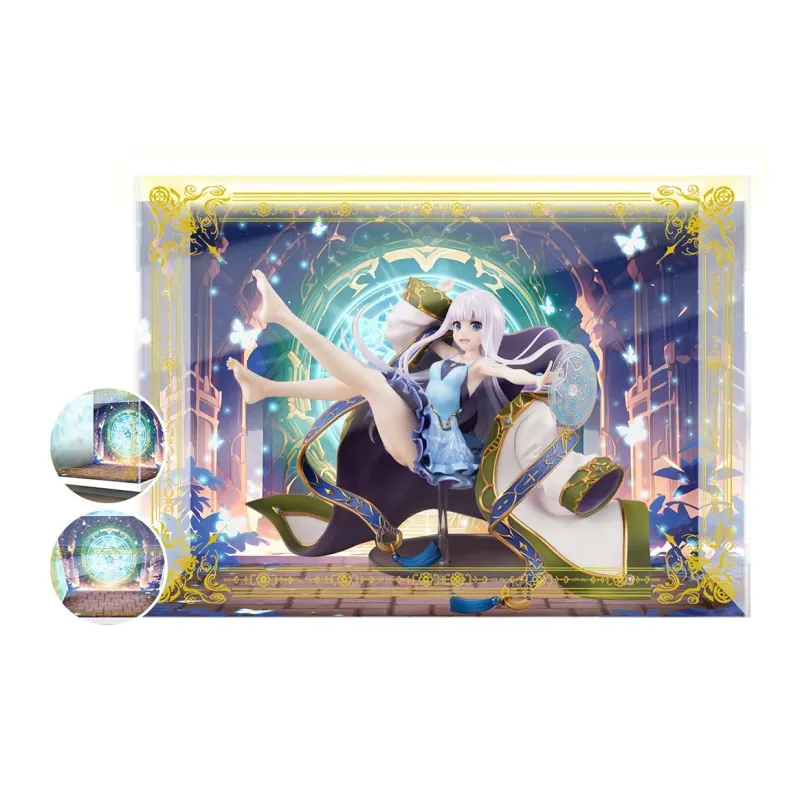 AOWOBOX She Professed Herself Pupil Of The Wise Man Mira Figure Display Case Model Accessories-0