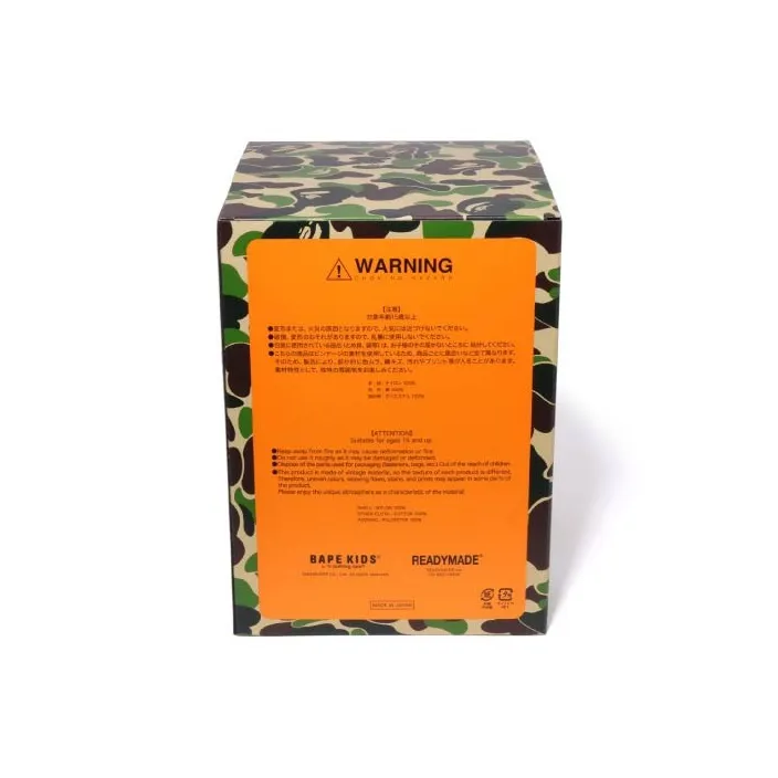 A BATHING APE Kids X Readymade Abc Camo Baby Milo Plush Doll M Army Green-5