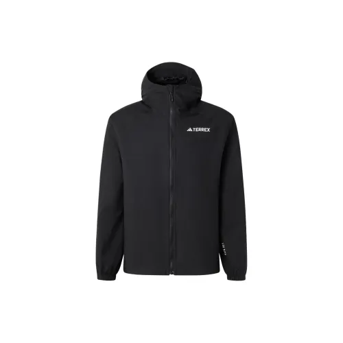 Adidas Windbreaker Jackets Men Black