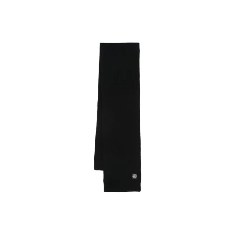 STONE ISLAND Compass Patch Knitted Scarf-1