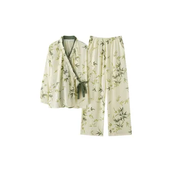Dream Heart Pajama Set Women's Light Green