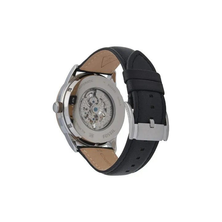 FOSSIL Wrist Watch Automatic Mechanical Movement Leather Watch Bands Black Dial Men's Watches-4