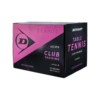 DUNLOP Table Tennis Plastic Competition Unisex White