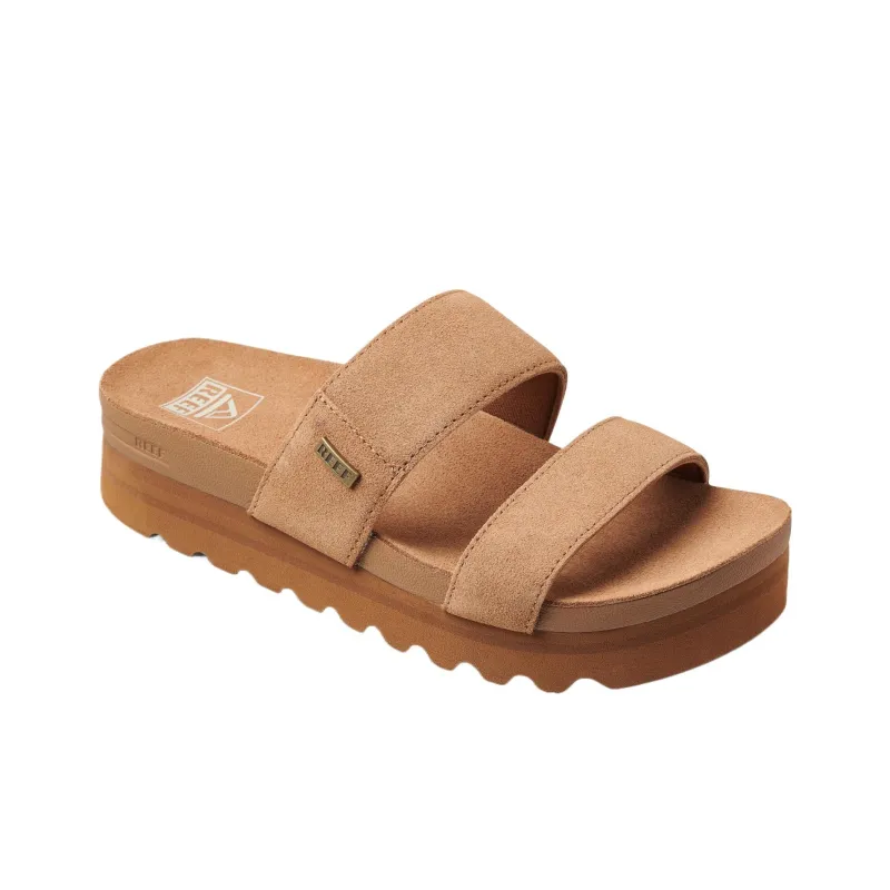 REEF Vista Hi Suede Strap Sandals Women's Brown-2