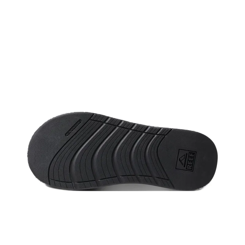 REEF Rubber Sole Slip-Resistant Quick Dry Flip Flops Men Black-4