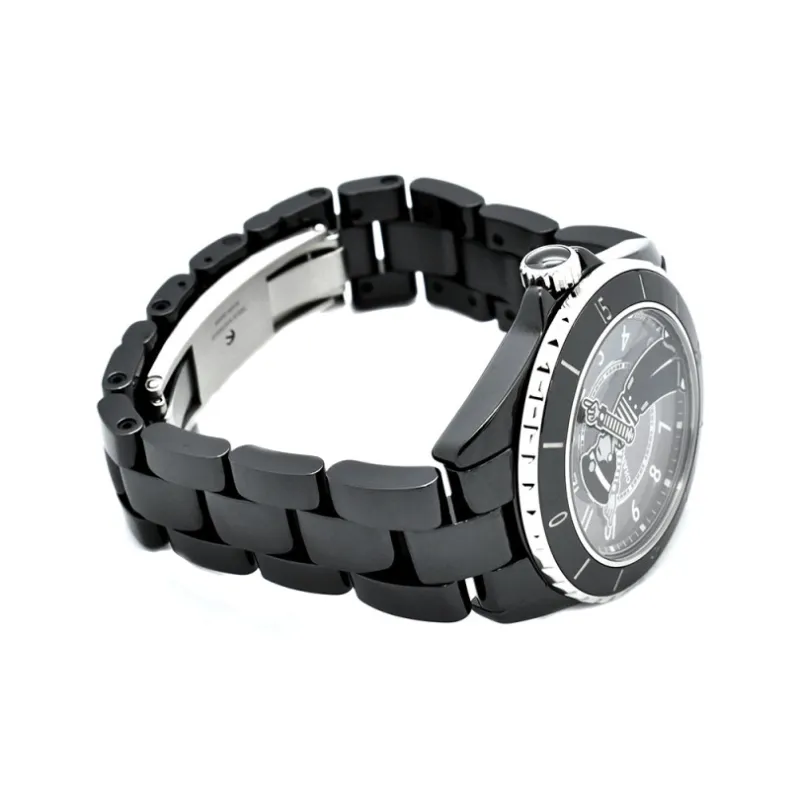 CHANEL J12 Collection Wrist Watch Automatic Mechanical Movement Ceramic Strap 38mm Black Dial Women's Watch-2