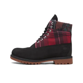 Timberland PREMIUM Ankle Boots Men Black Red