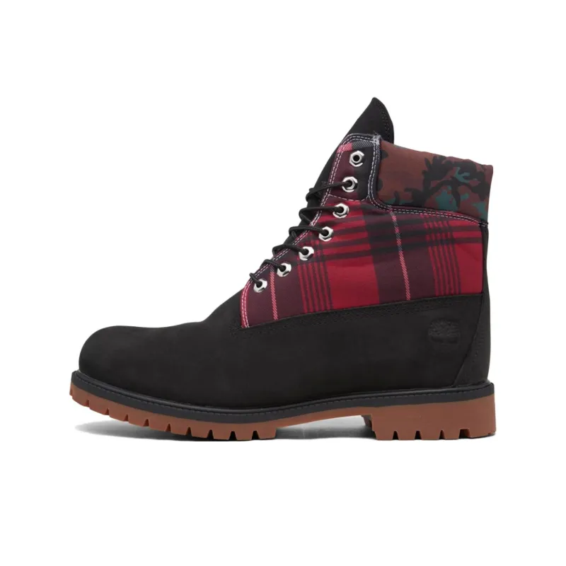 Timberland PREMIUM Ankle Boots Men Black Red-0