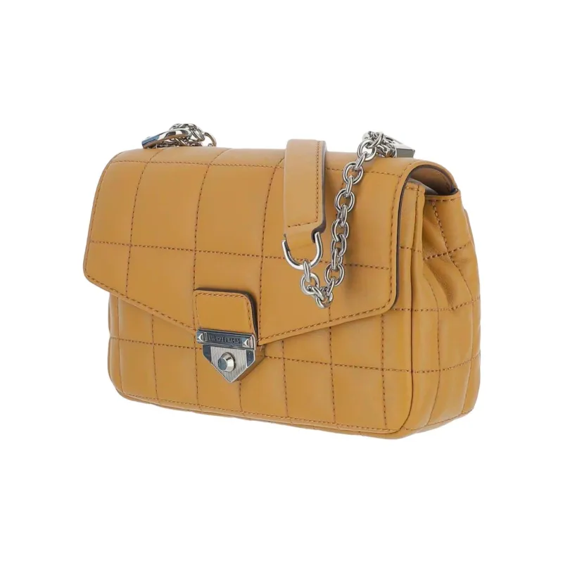 MICHAEL KORS Soho Sheepskin Crossbody Bag Shoulder Bag Small Size Women's Brown-1