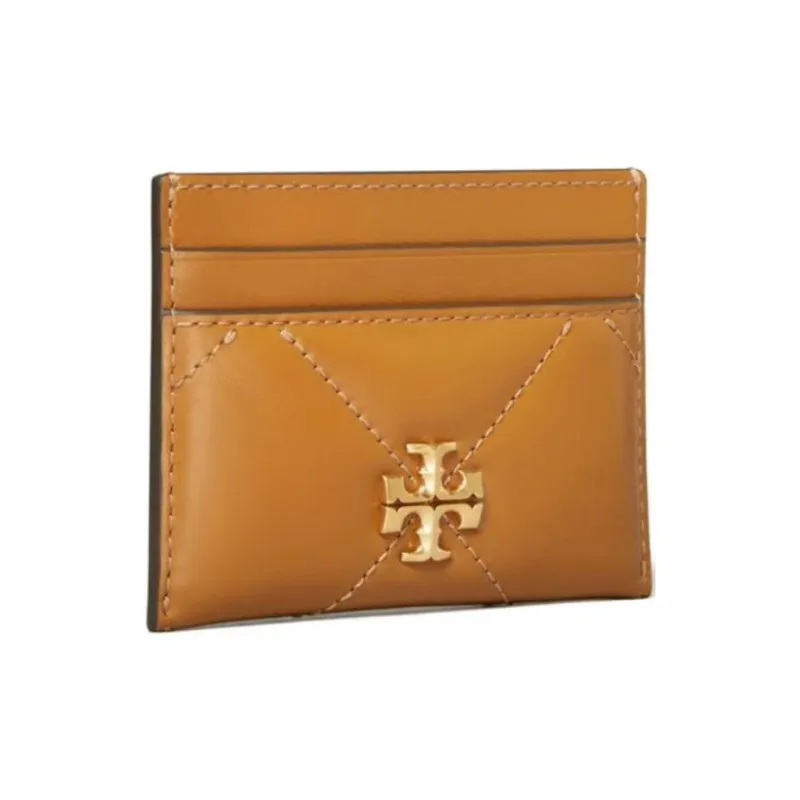 TORY BURCH Leather Card Holder Regular Women's Camel Brown-1