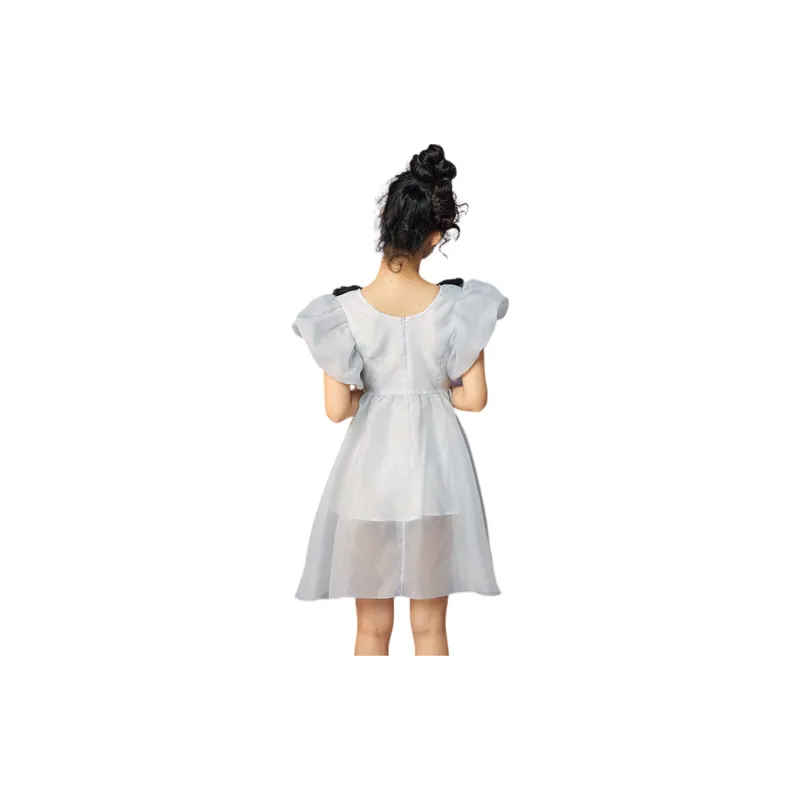 Bronze Lucia Short Sleeved Dresses Women's White-1